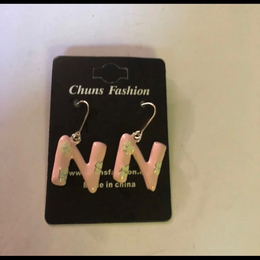 Letter N earrings